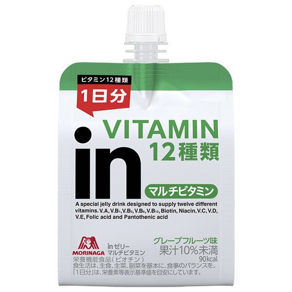 森永製菓 最高 inゼリー マルチビタミン 180gパウチ×36本入×(2