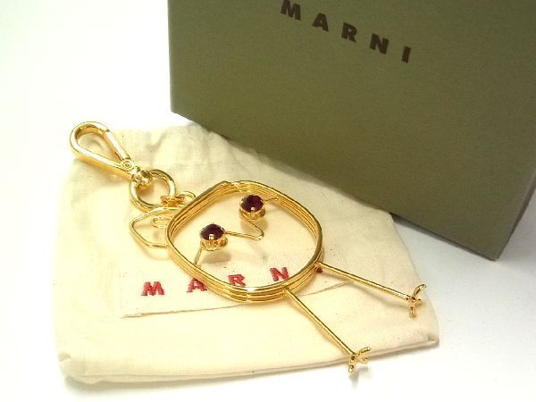 □新品□未使用□ MARNI マルニ カラーストーン キーホルダー