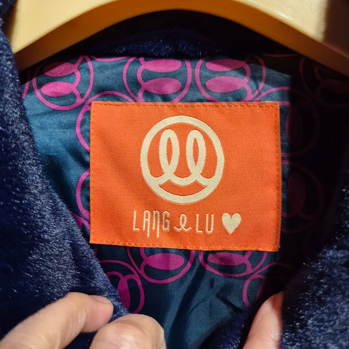 フードファーコート ネイビー