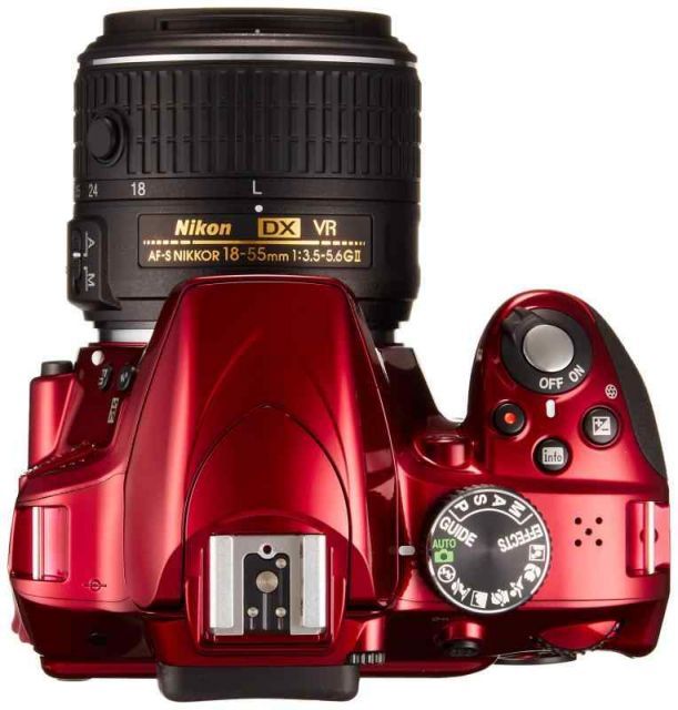 Nikon D3300 デジタル一眼レフカメラ 赤色 3本レンズ付き Amazon | Nikon デジタル一眼レフカメラ D3300 ダブルズーム