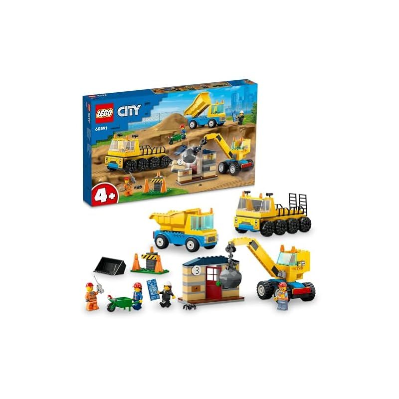 新着商品 レゴ LEGO シティ トラックと鉄球クレーン車 おもちゃ 玩具 プレゼント 誕生日 ブロック 知育 クリスマス 男の子 女の子 子供 4歳 5歳 6歳 乗り物 車 ミニカー
