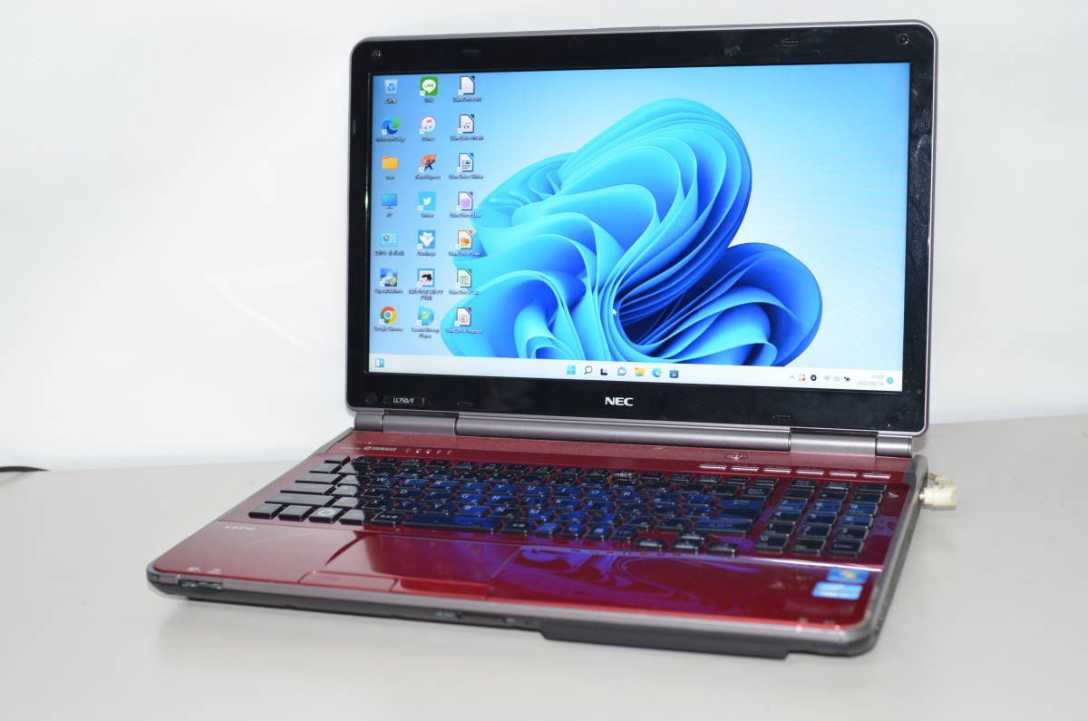 中古良品ノートパソコン Windows11+office 新品爆速SSD480GB NEC LL750