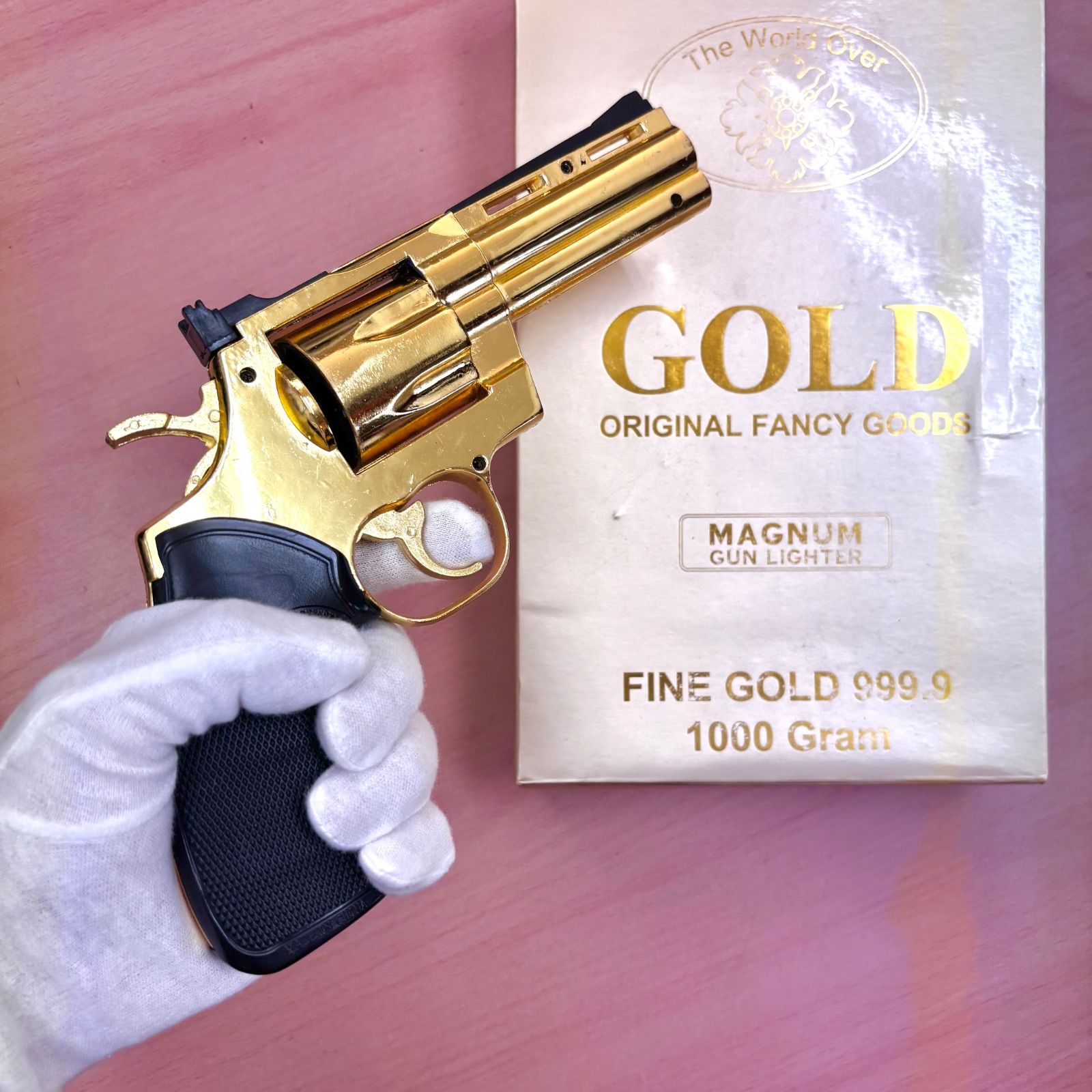 レア年代物⭐️GOLD MAGUNAM LIGHTER】純金塗装 ☆強力ガス