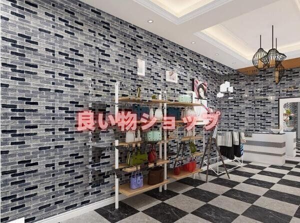 50枚セット 3Dレンガ調壁紙シール 70×77cm 防水 防汚 防カビ 高品質 DIYリフォームに最適 NEXPOTALLINN_EU