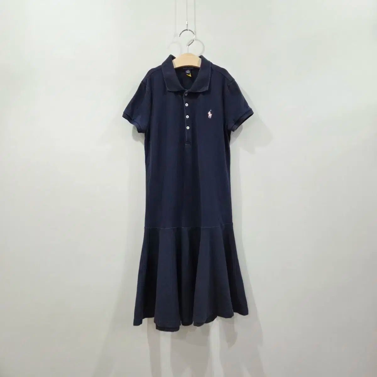 ポロラルフローレン キッズ PK 半袖 カラーシャツワンピース L (12-14)