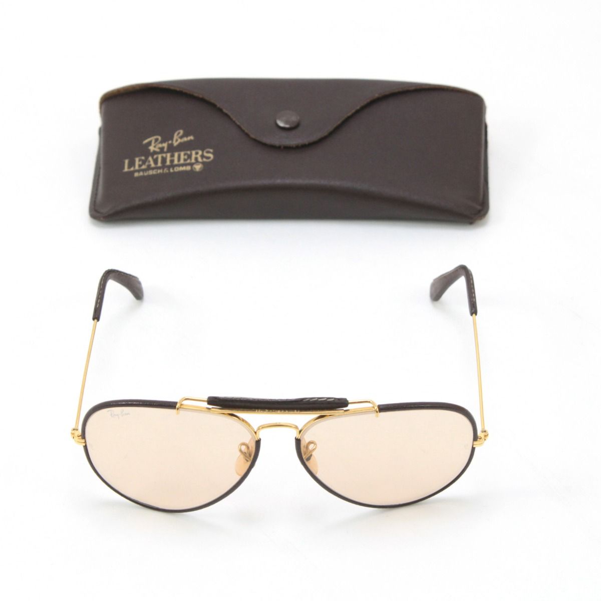 RAY-BAN レイバン サングラス レザー巻き ヴィンテージ