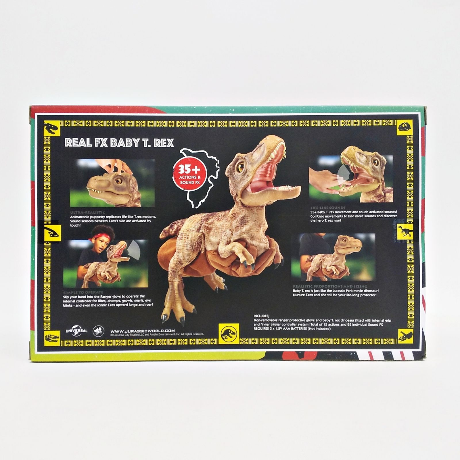 ジュラシックパーク BABY T.REX 恐竜 パペット 自分で動かせる