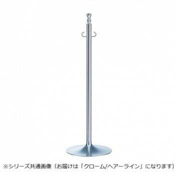 シロクマ フロアパーティションポール クローム ヘアーライン FPP-1051