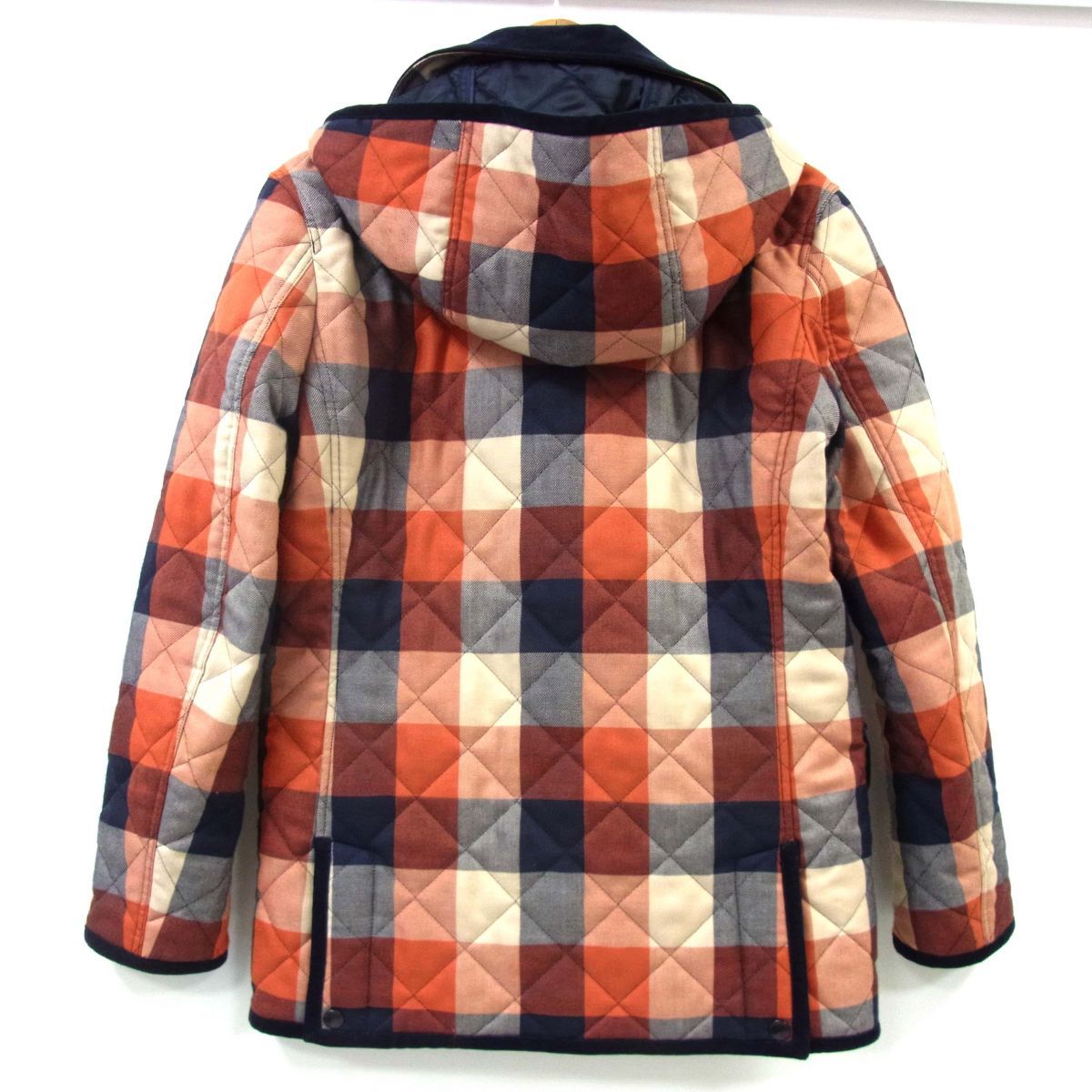 美品◇BURBERRY BLACK LABEL キルティングジャケット チェック柄 株式 