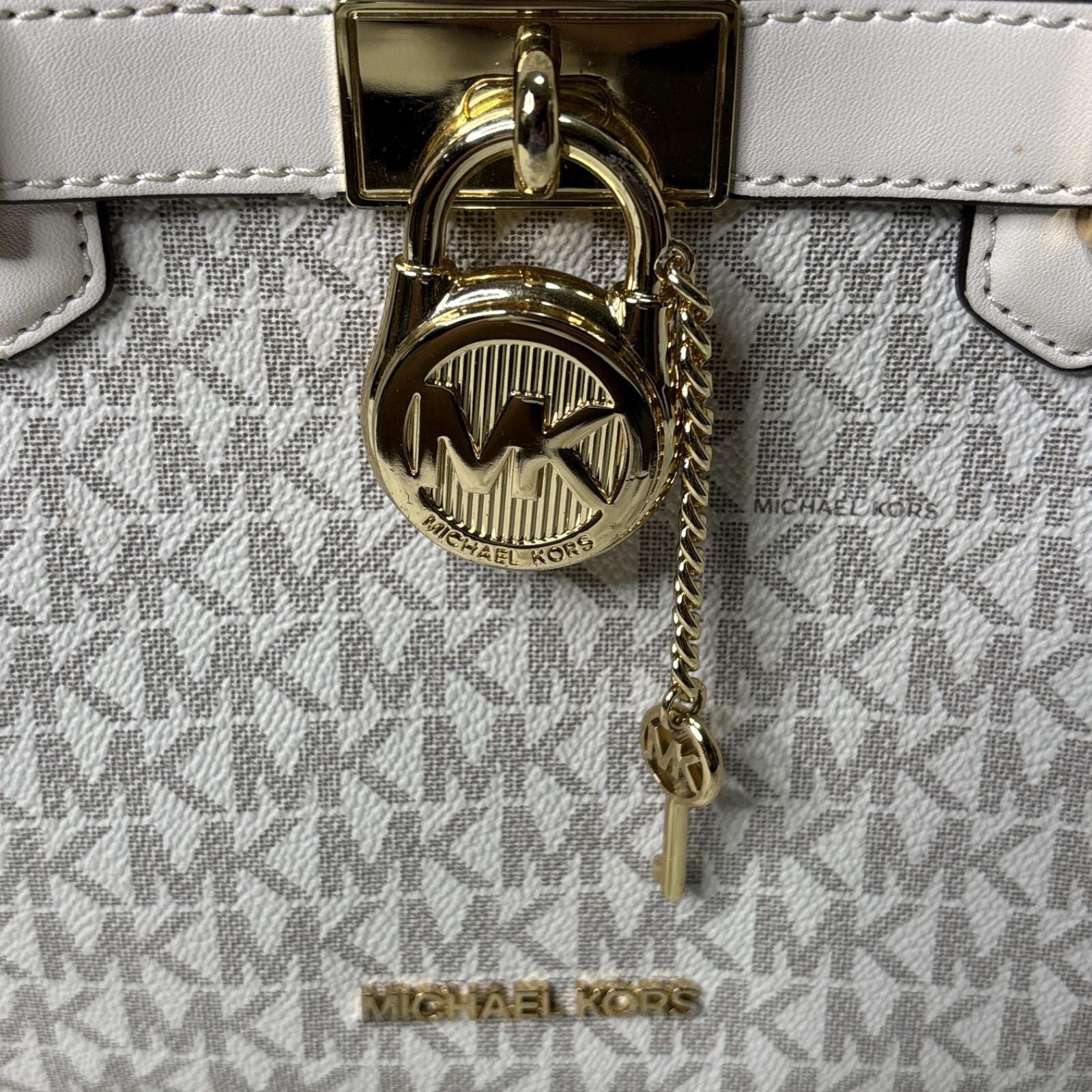 MICHAEL KORS マイケルコース ホワイト ハンドバッグ サッチェル