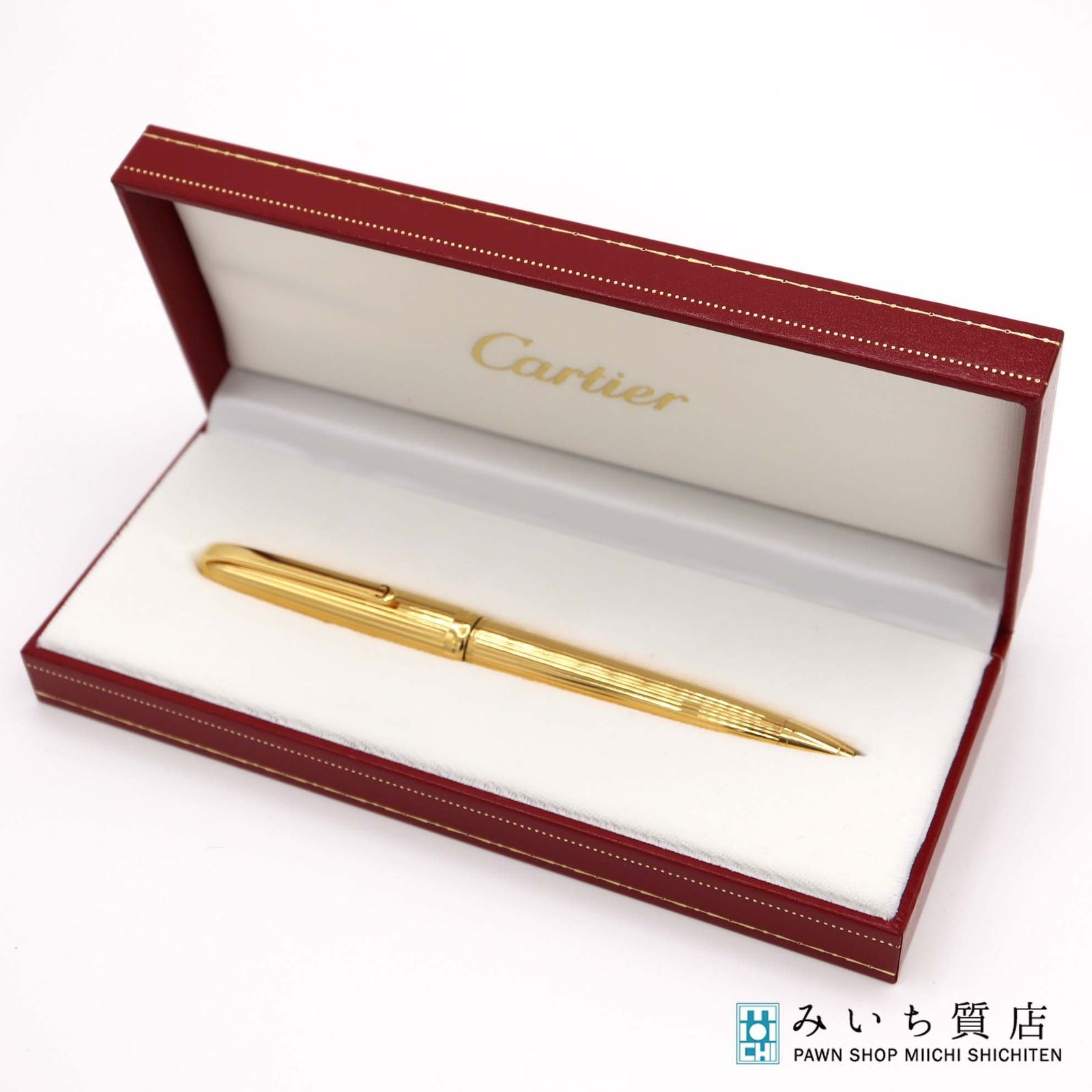 Cartier カルティエツイスト式ボールペンゴールドカラー筆記確認済み