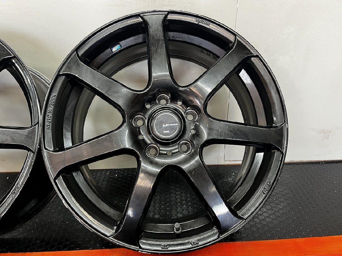 Weds LEONIS NAVIA 07 ナヴィア 社外ホイール 17インチ 4本 7J5HPCD114.3 42 軽量 クラウン マークX等 SHF007MYR