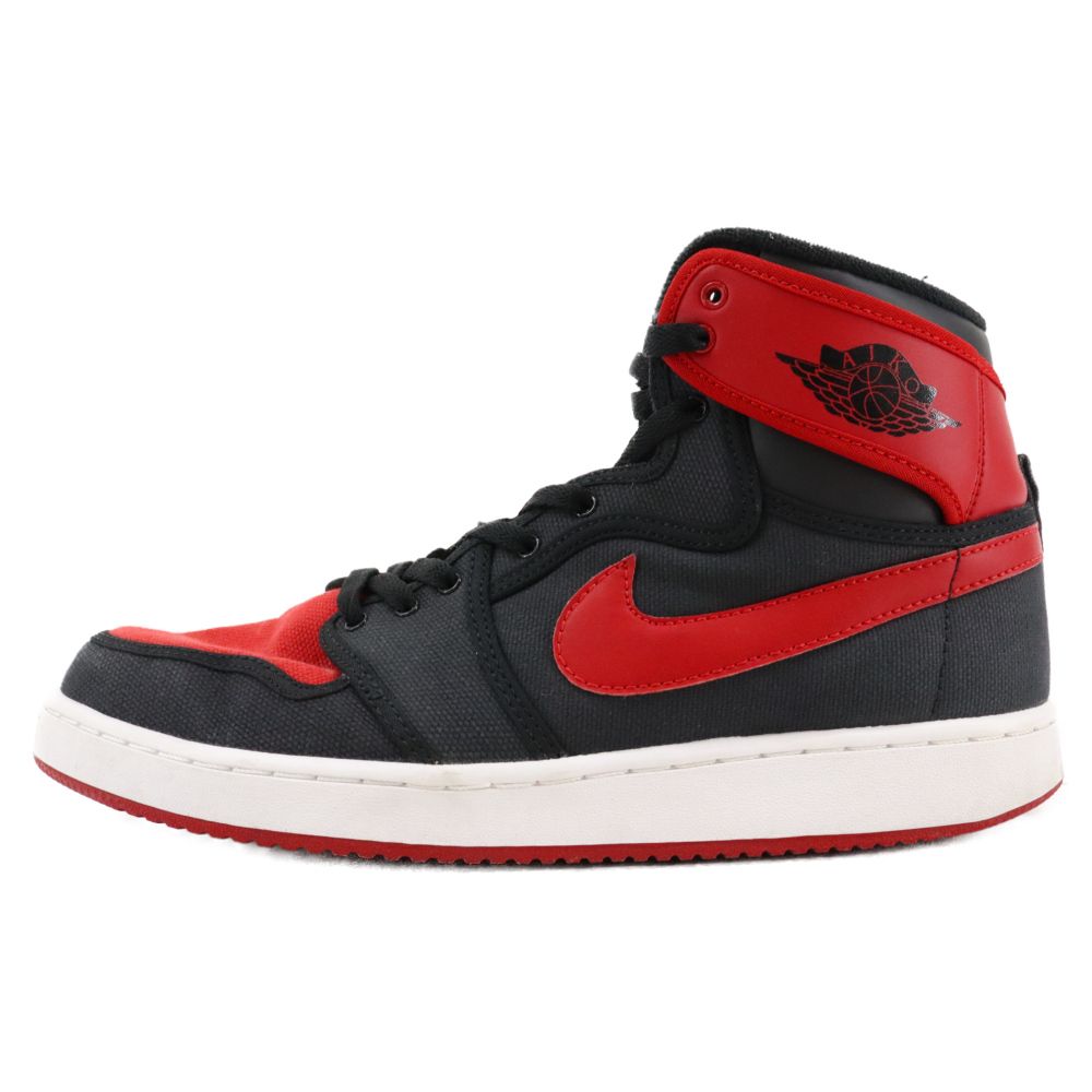 NIKE (ナイキ) AIR JORDAN 1 RETRO HIGH KO Bred 638471-001 エアジョーダン1 レトロ ハイ KO ブレッド 2015 ハイカットスニーカー ブラック/レッド US10.5/28.5cm