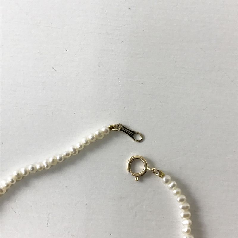 極美品 ミズキ MIZUKI Five Floating Baby Pearl Bracelet/ホワイト