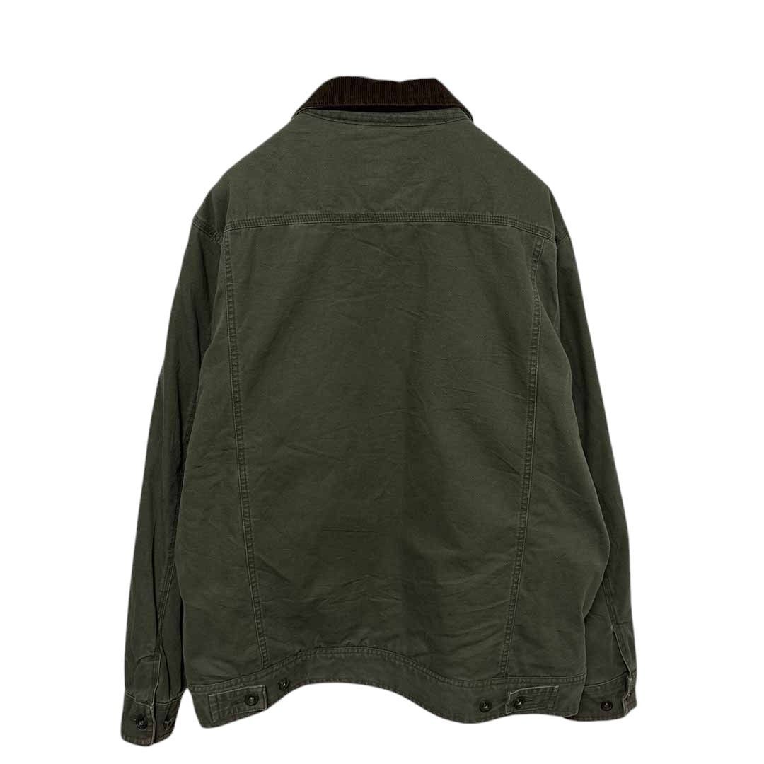 90s WOOLRICH ウールジャケット 襟コーデュロイ Woolrich ウールリッチ/ウールジャケット/総柄/襟コーデュロイ