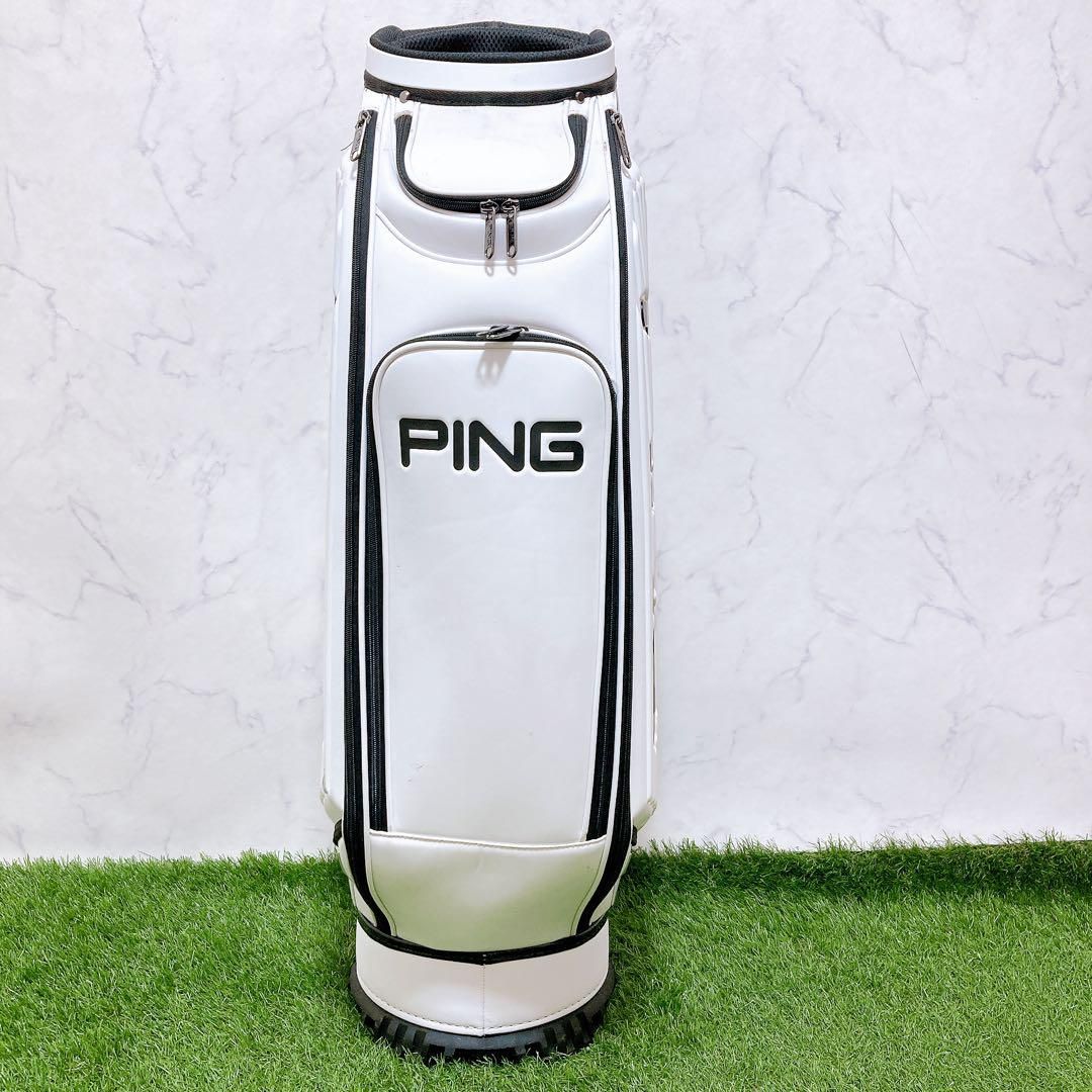 Hフード未使用品　ピン　キャディバッグ　ゴルフクラブケース　持ち手付き Hフード未使用品 ピン キャディバッグ ゴルフクラブケース 持ち