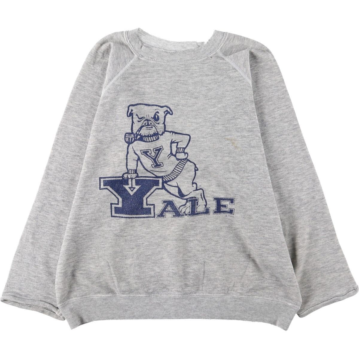 古着 80年代 ヘインズ Hanes 青タグ YALE イエール大学 ラグラン 