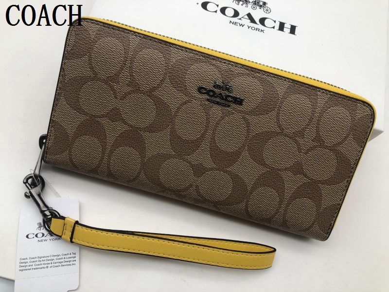 財布 コーチ 長財布 COACH ジップ かわいい ラウンドファスナー アコーディオンラウンドジップウォレット レディース財布 贈り物147 新品未使用068C  - 長財布