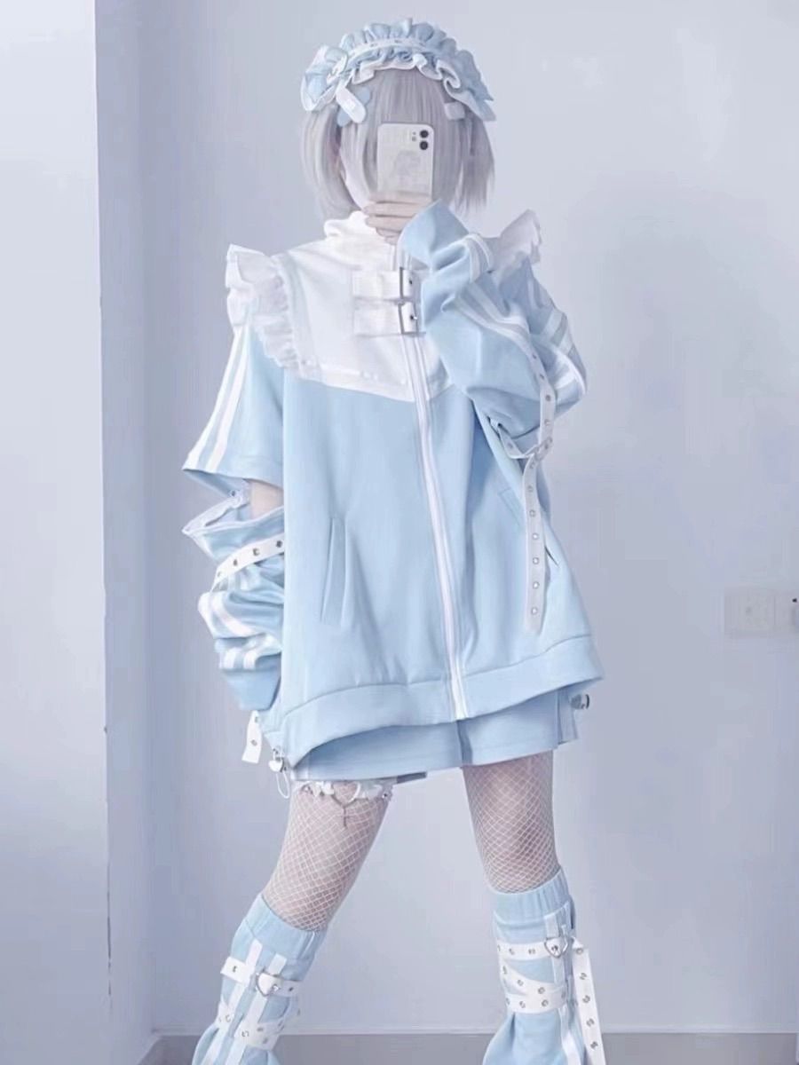 ☆超人気☆ セットアップ 天使界隈 パステルブルー ジャージ