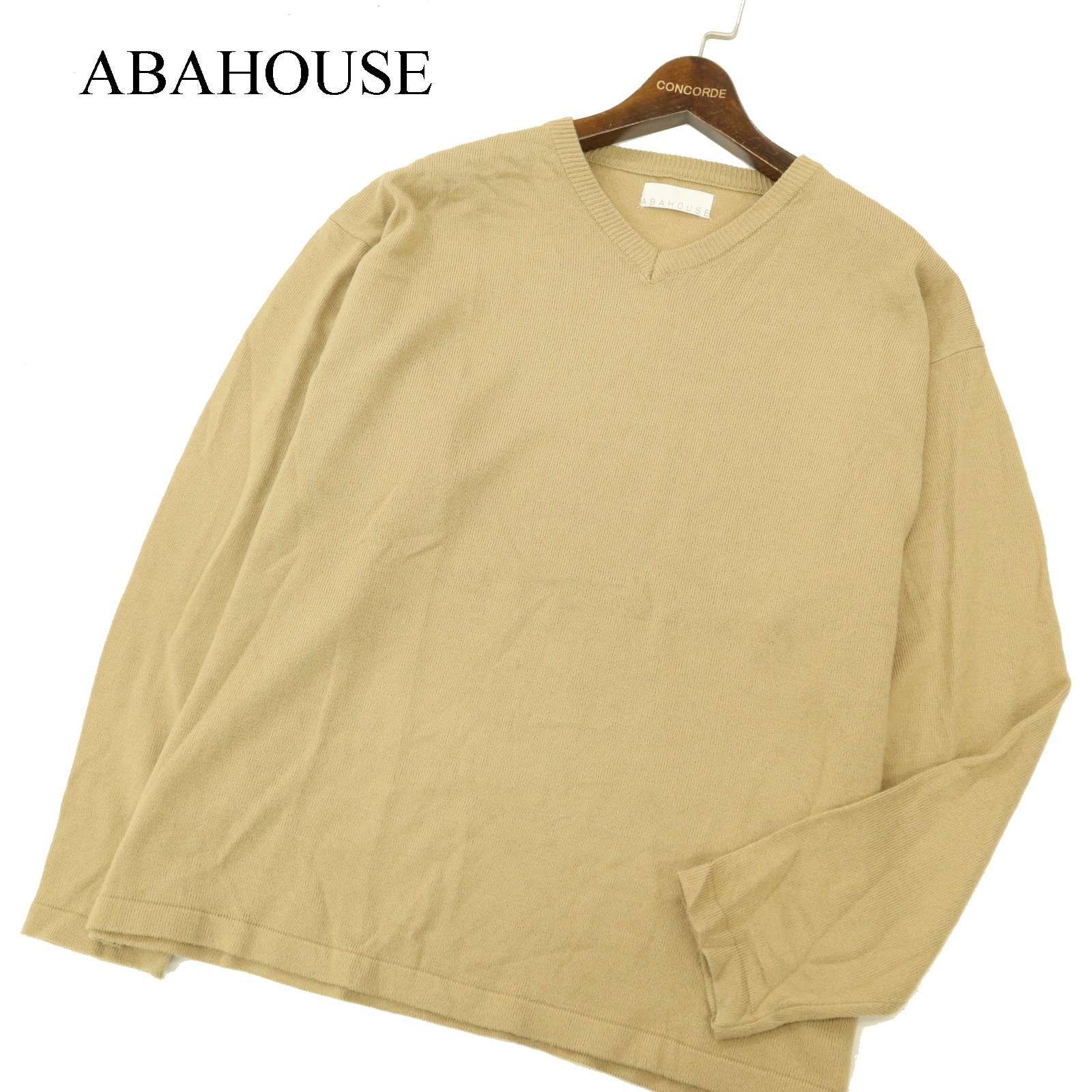 ABAHOUSE アバハウス 秋冬 オーバーサイズ☆ Ⅴネック ニット セーター 