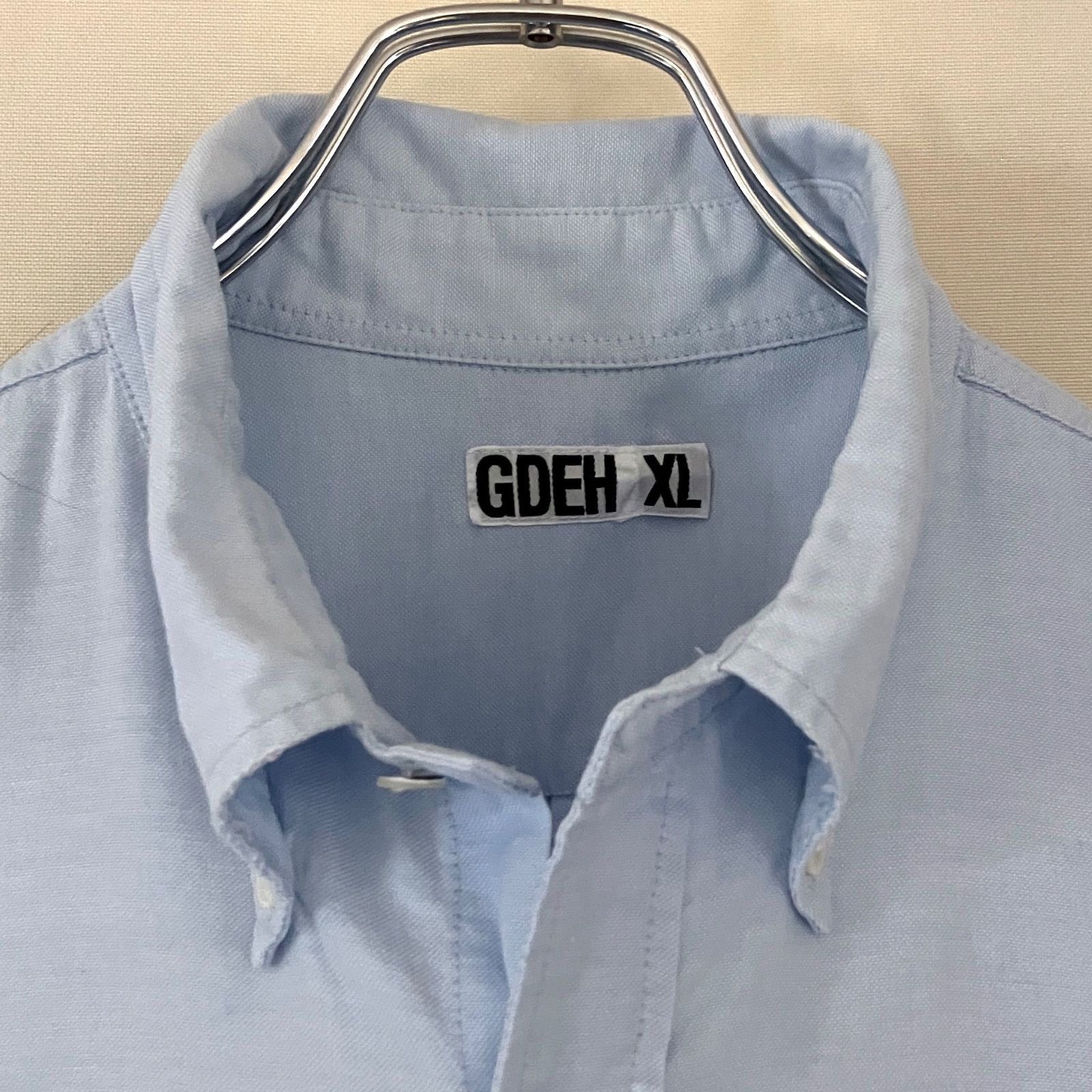 グッドイナフ　シャンブレー　プルオーバーシャツ　GOOD ENOUGH GOODENOUGH - 90s GOODENOUGH グッドイナフ 背ロゴ シャンブレー