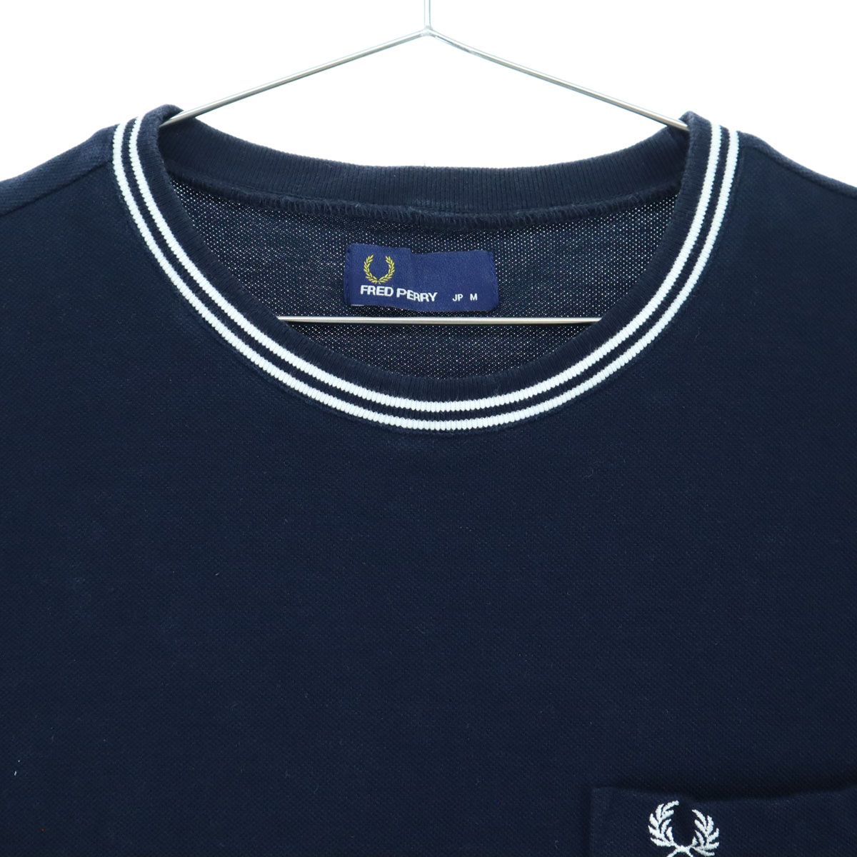 美品 FRED PERRY フレッドペリー 刺繍ロゴ 半袖 ポロシャツ M