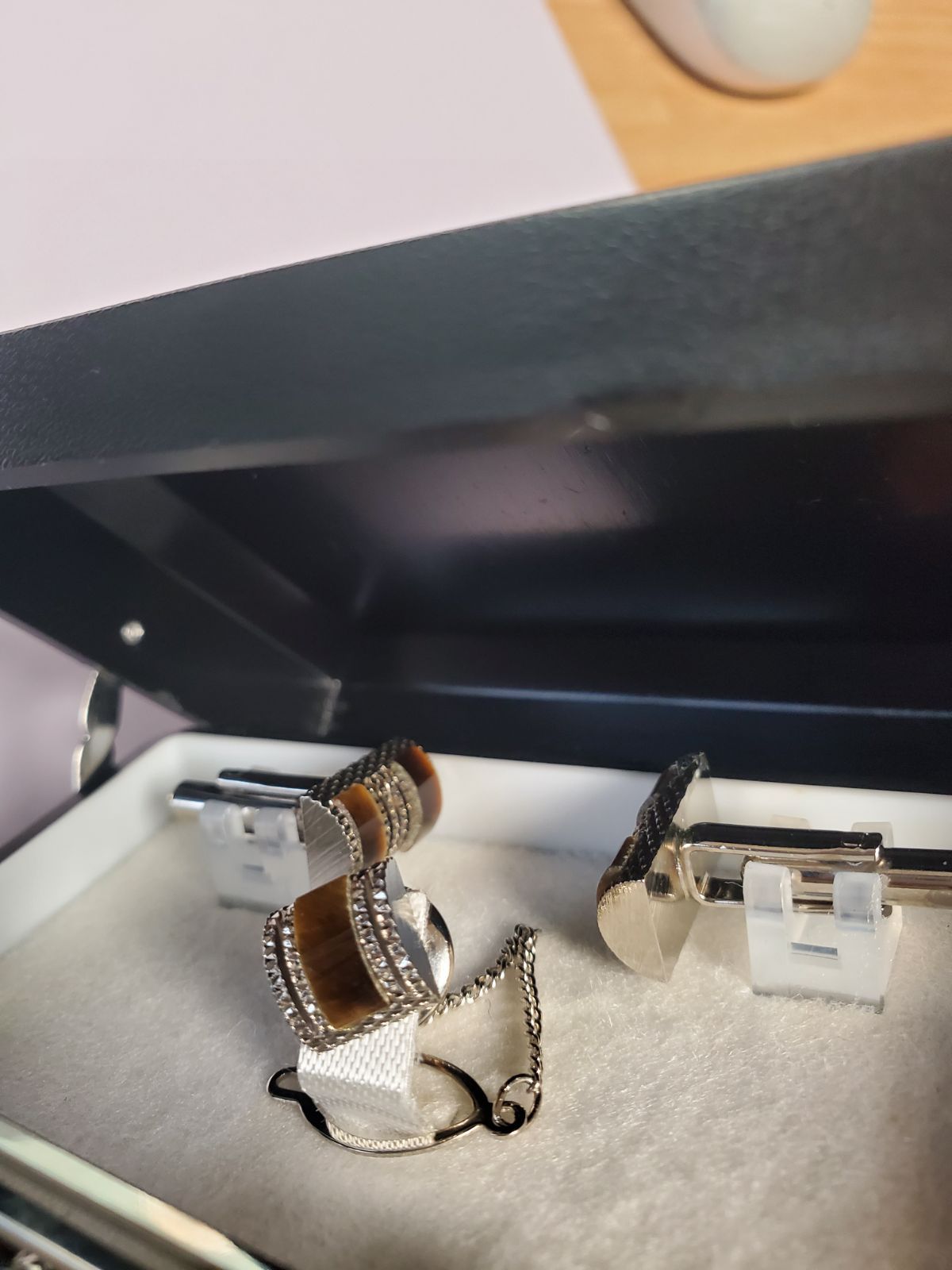  ネクタイピン カフス タイタック ブラウン その他 アクセサリー