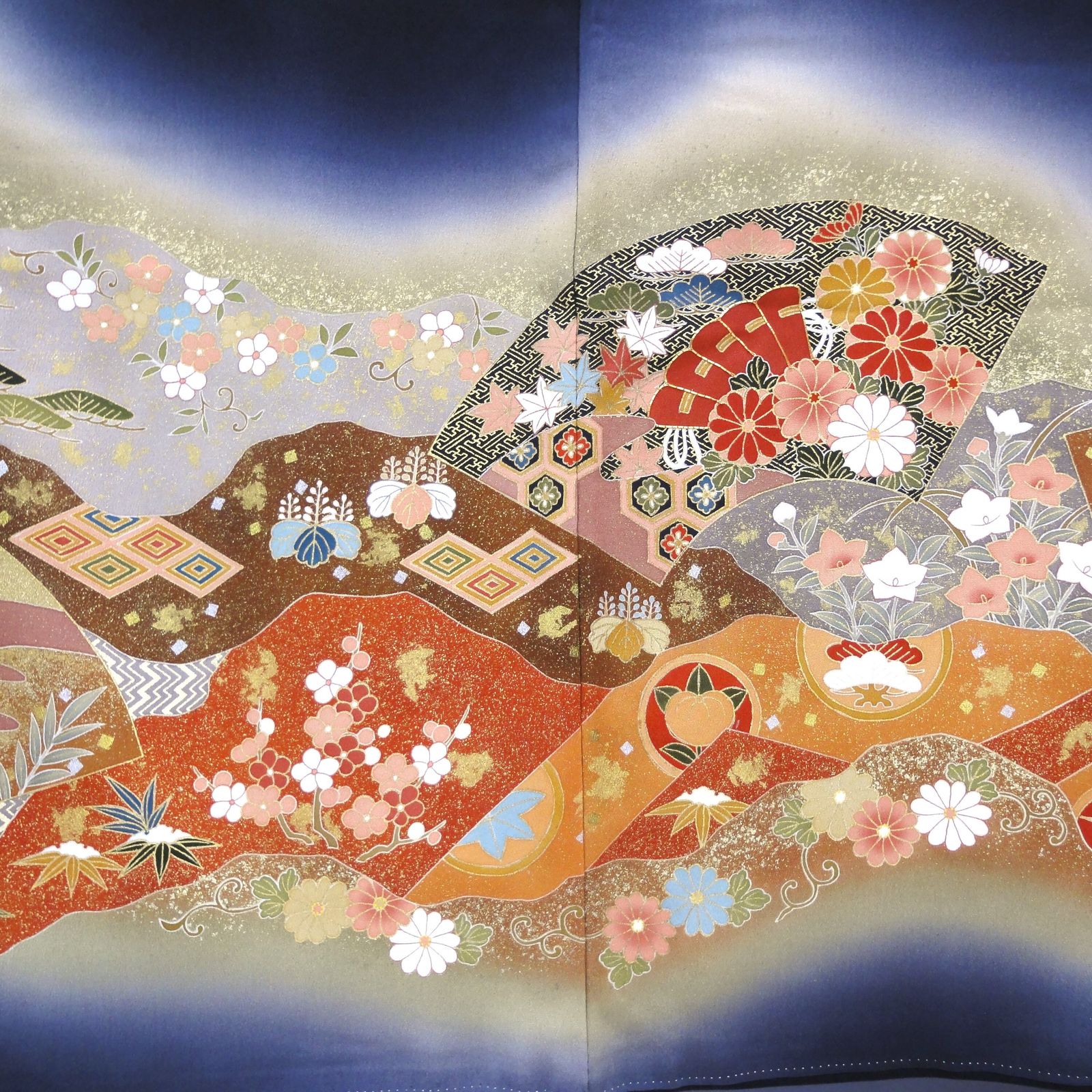 黒留袖 花