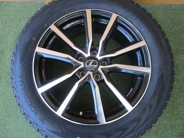 【中古】　送料込み　社外アルミホイール　235/55R18　スタッドレスタイヤSET　ハリアー　RAV4