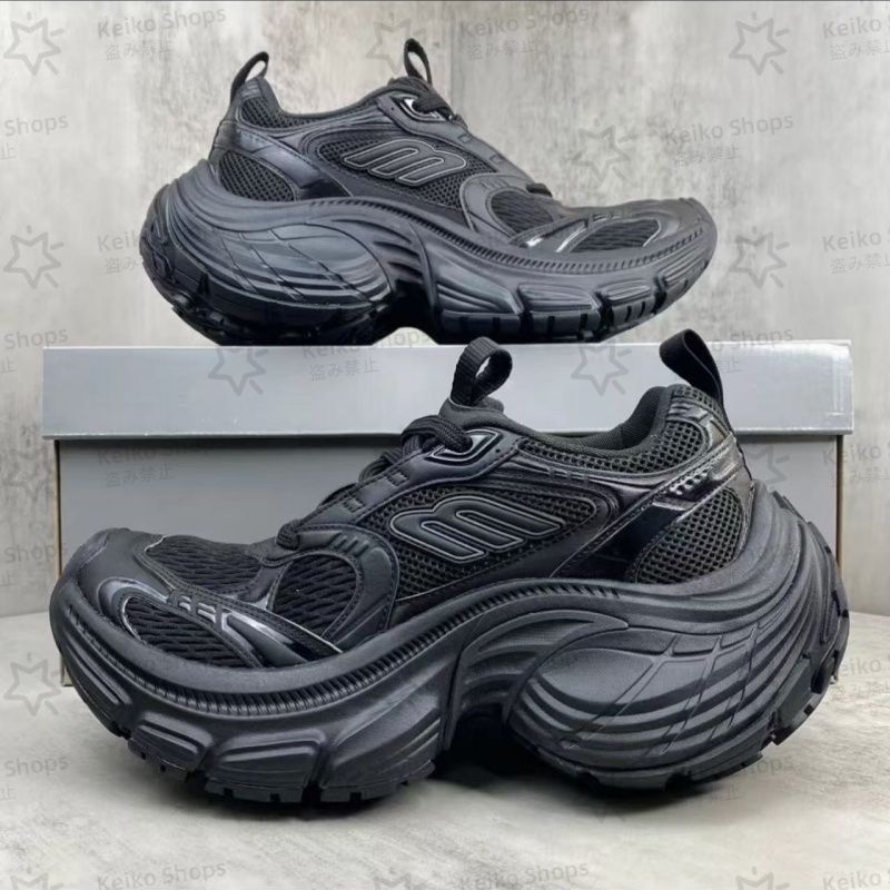 38/25cm BALENCIAGA 10xl ブラック スニーカー