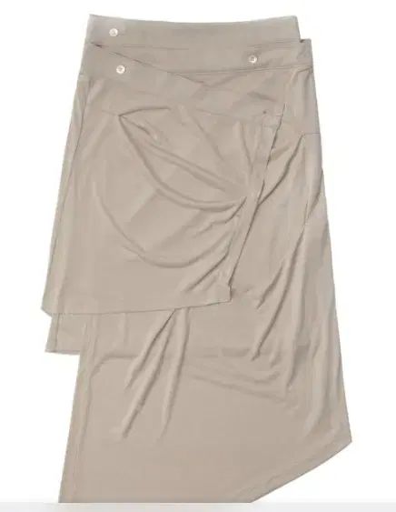 オジョス Jersey Drape Wrap Skirt ベージュ 1
