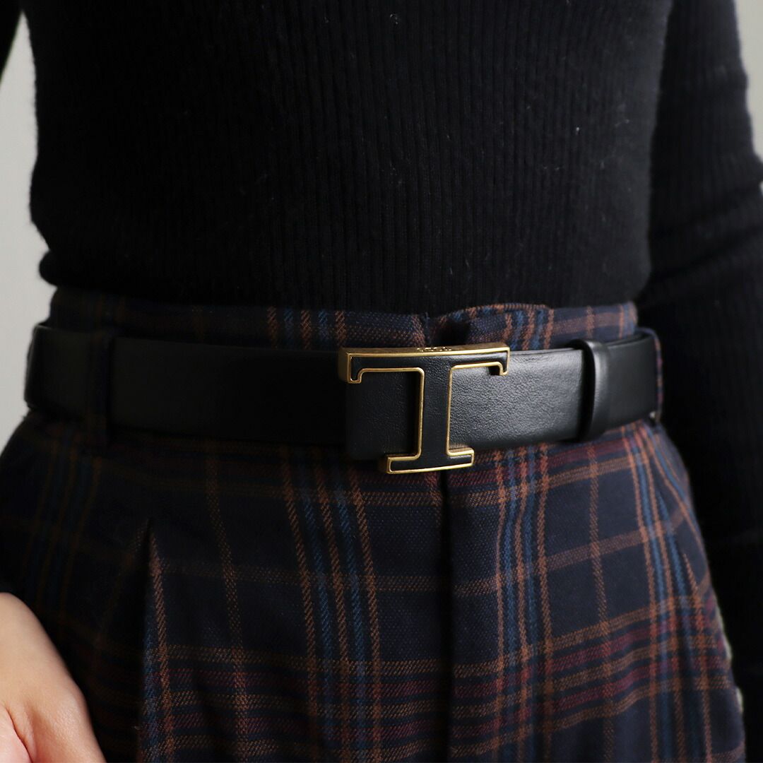 トッズ TOD'S レディース ベルト Tタイムレス リバーシブル