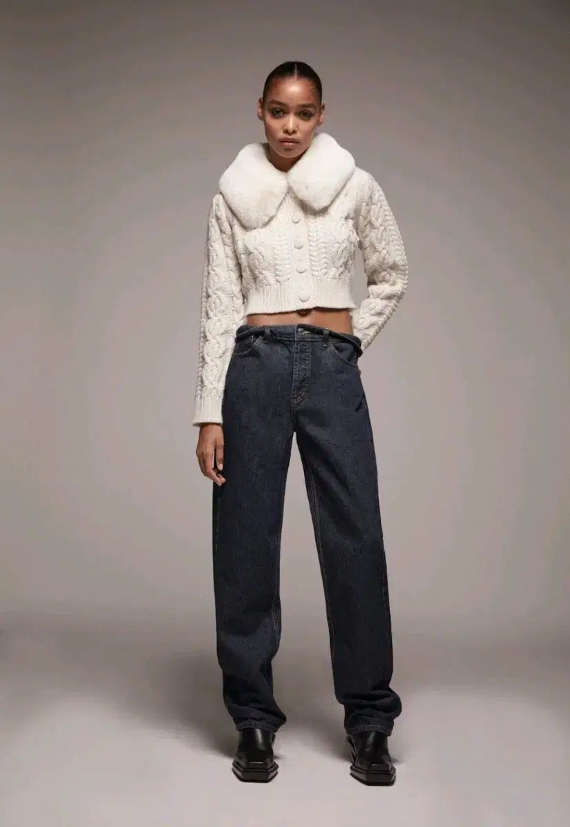ZARA(ザラ) ファー カーディガン - メルカリ