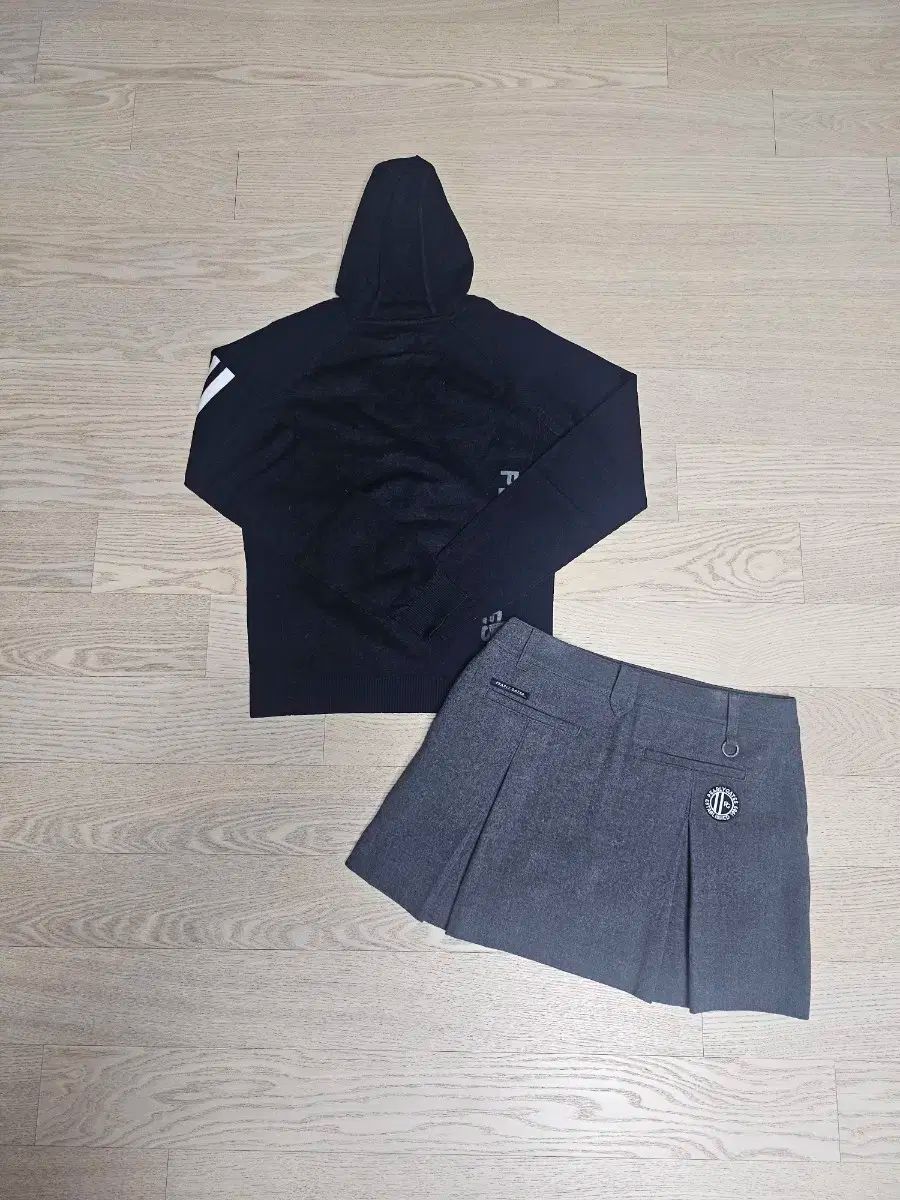 PEARLY GATES フード付きTシャツ + スカート セット 1