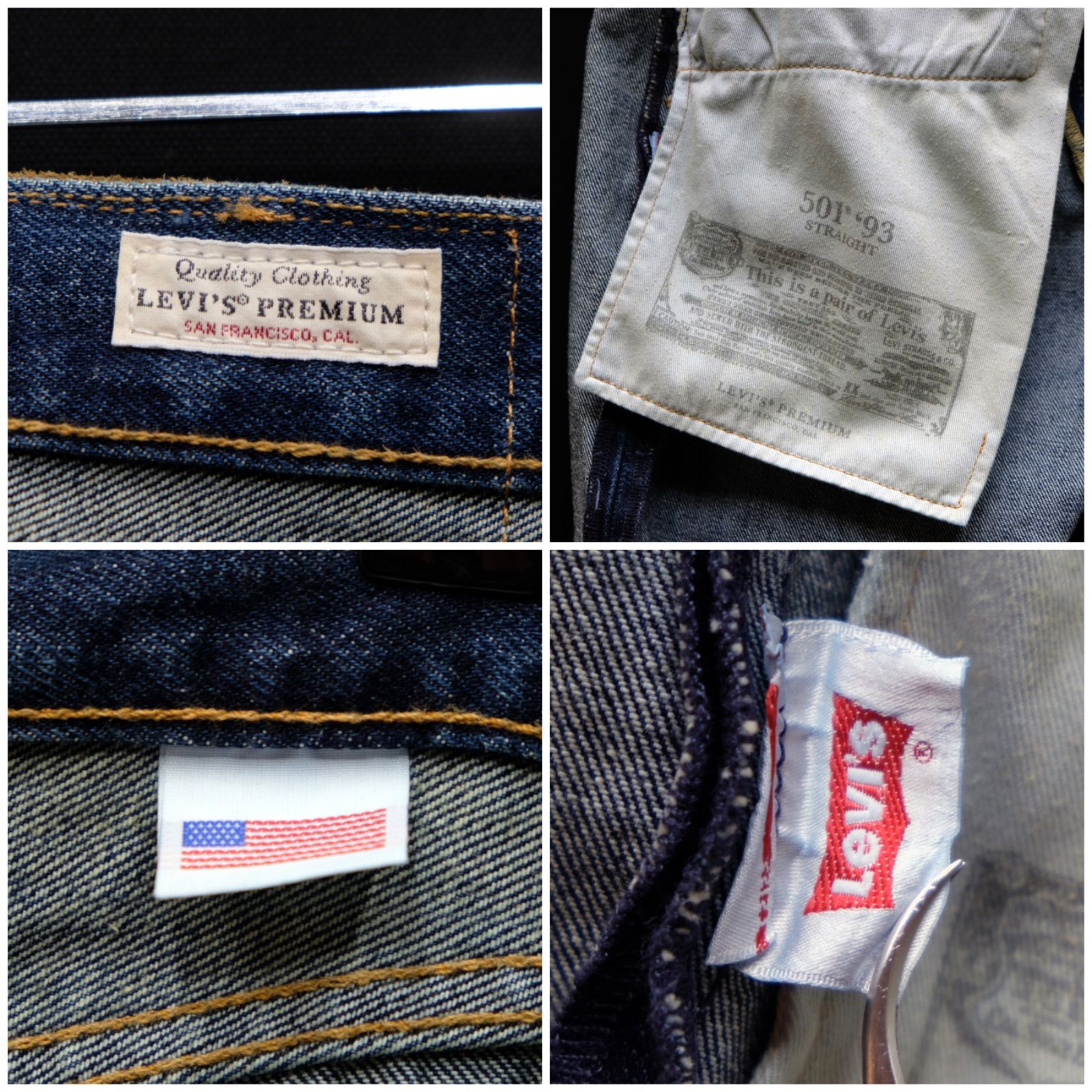 米国製 LEVIS PREMIUM 501 '93 BORN THIS WAY MIU ビッグE W32
