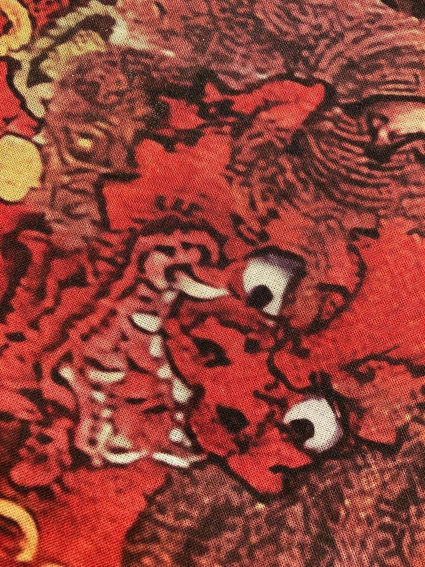 古今東西 浮世絵 手ぬぐい 河鍋暁斎 雷神 その2 80長さ x 35幅