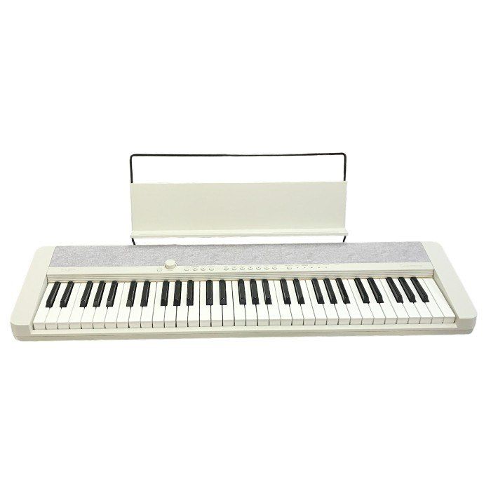 CASIO Casiotone 電子キーボード ホワイト 61鍵 タッチレスポンス シンプルデザイン CT-S1 WE T1