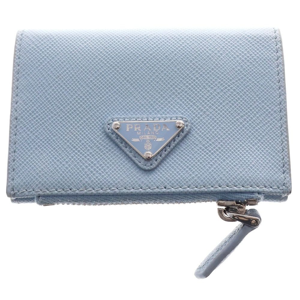 PRADA (プラダ) トライアングルロゴ サフィアーノレザー カード