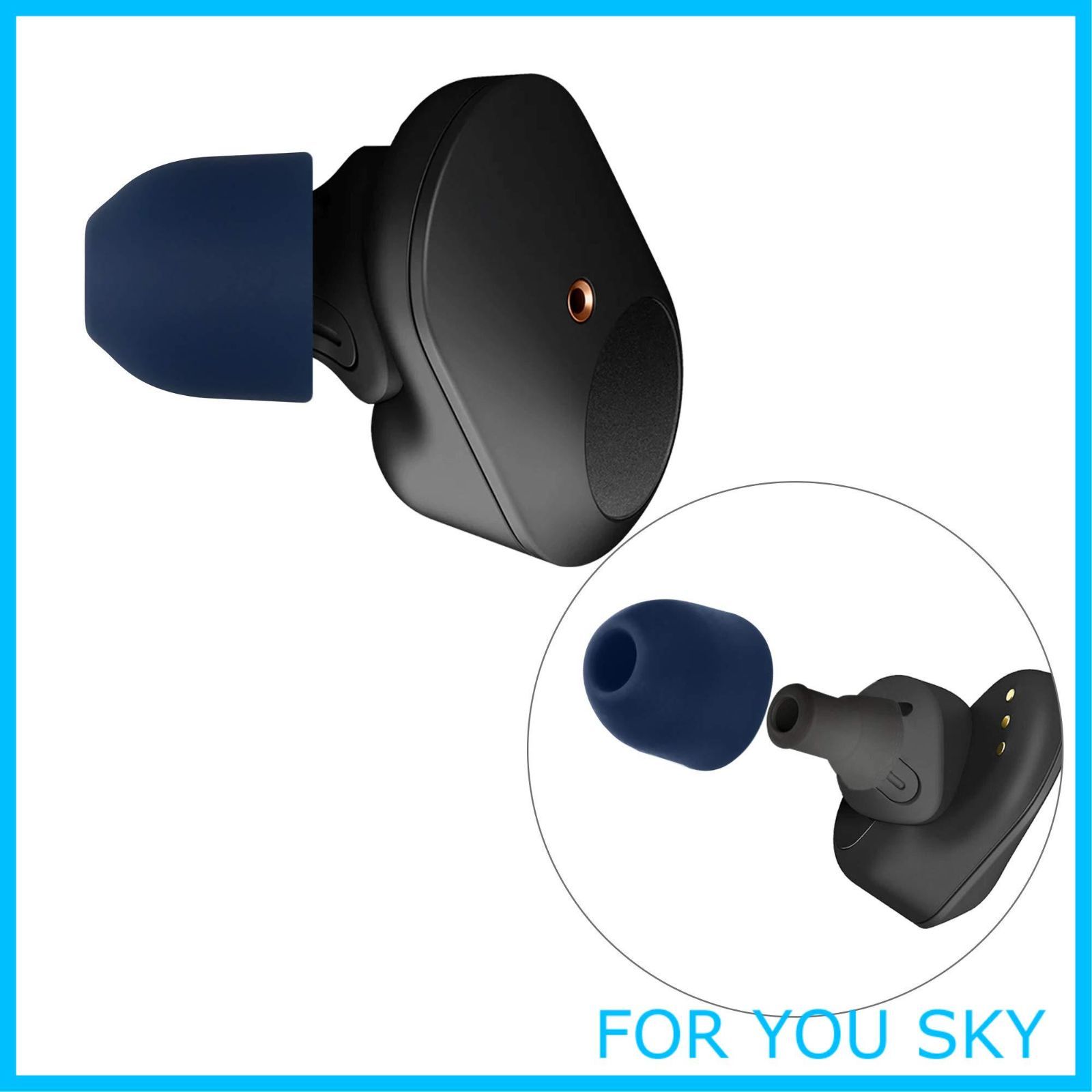 SONY WF-1000XM5 イヤーピース シリコンケース付き ブラック SONY WF-1000XM5 イヤーピース シリコンケース付き ブラック