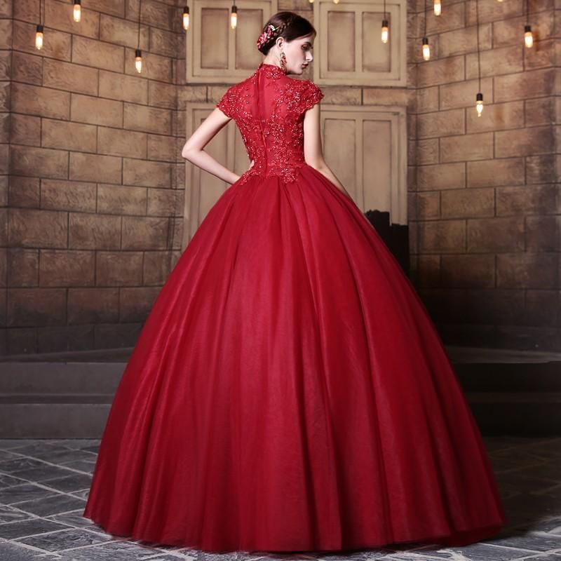 カラードレス 赤 ロングドレス 演奏会 安い イブニングドレス 結婚式 パーティー 花嫁 フォーマルドレス 二次会 披露宴 aラインドレス 大きいサイズ カラードレス ロングドレスカクテルドレス 赤 安い フォーマルドレス