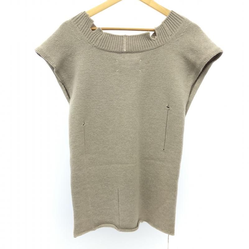 中古】Maison Margiela デストロイドタバードニットベスト S S51TH0072 