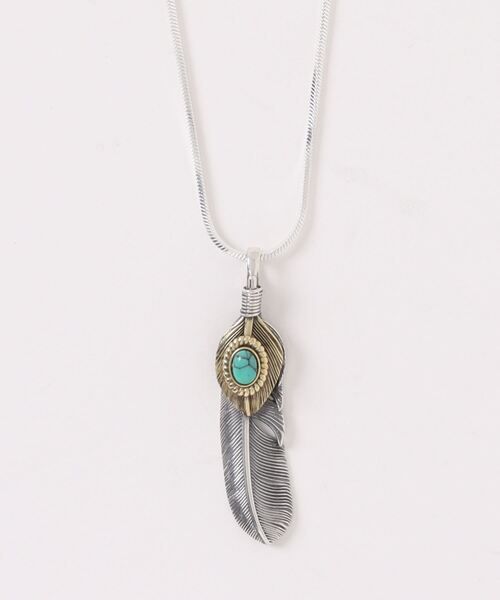 925シルバートップ　フェザー　ネックレス　 bla-necklace-f008  その他4  FREE (FREE)