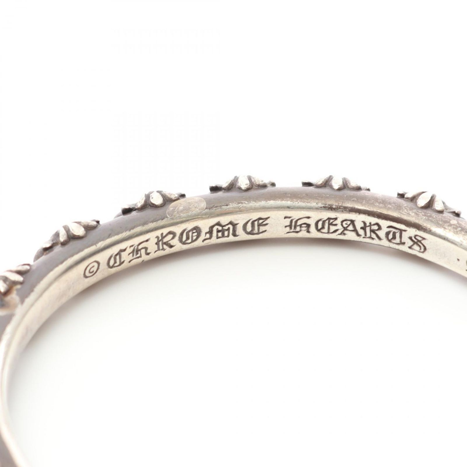 クロムハーツ CHROME HEARTS バングル クロスバンド シルバー925