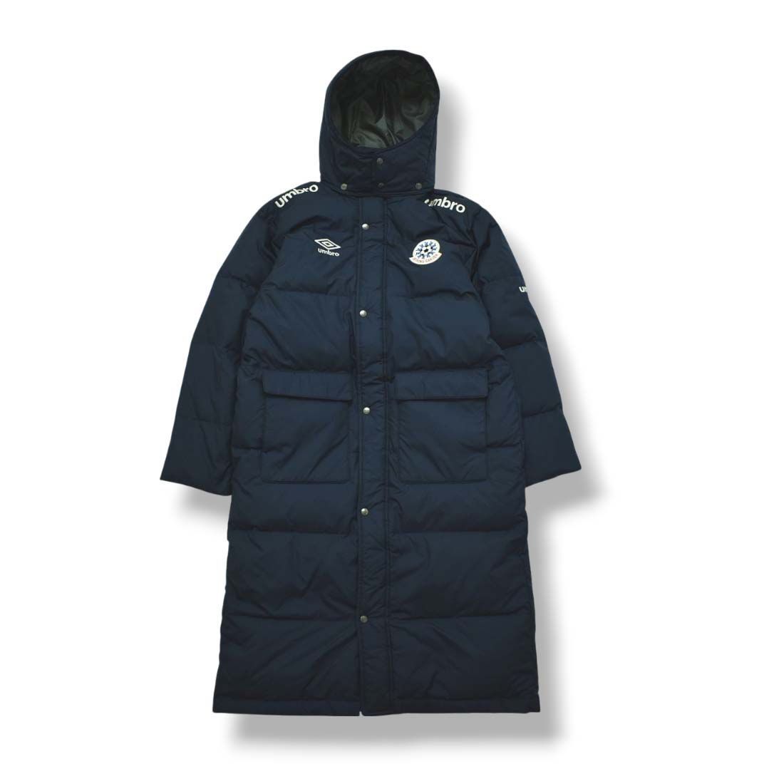 アンブロ ベンチコート S ネイビー フェザー ダウン サッカー フットサル