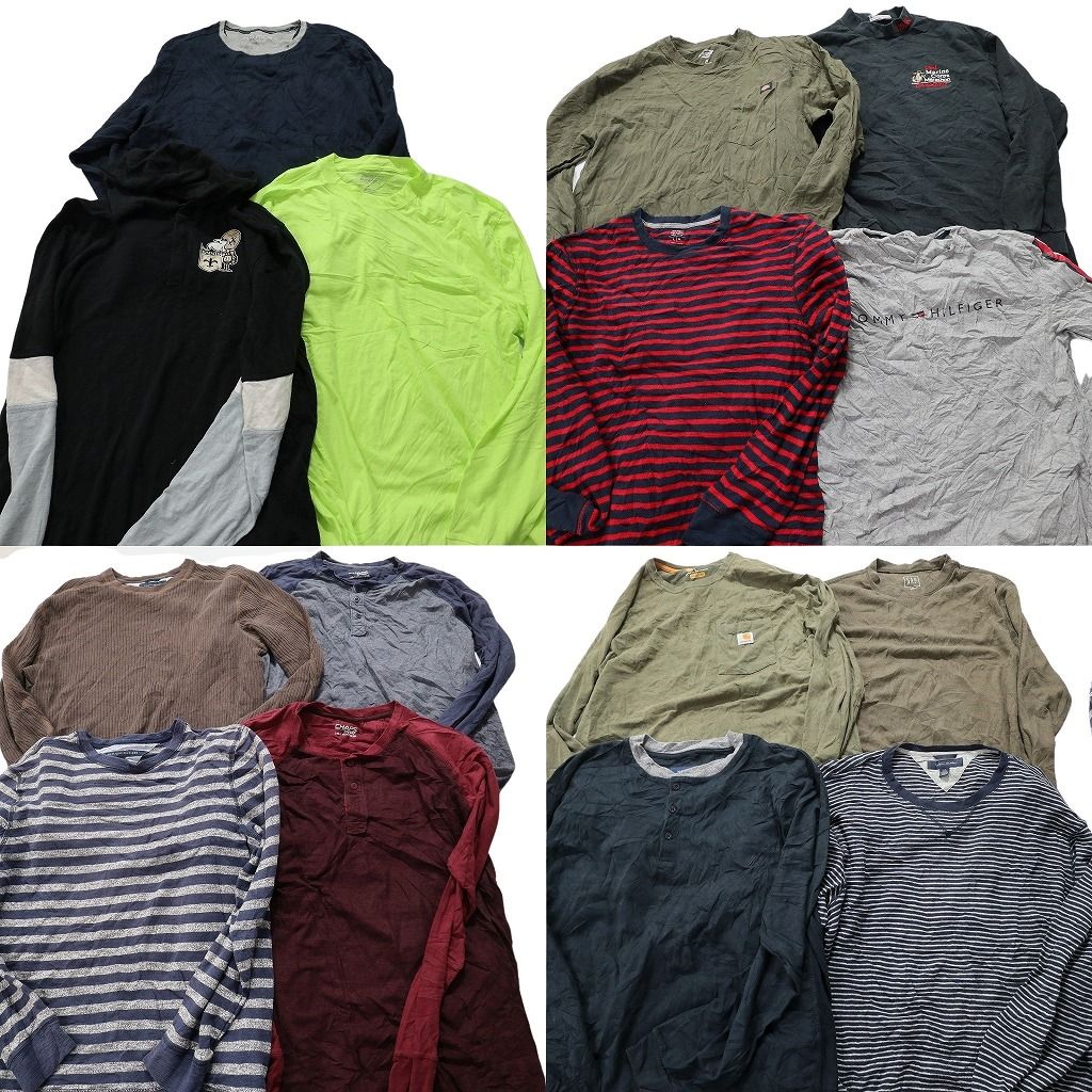専用 まとめ売り 古着卸 まとめ売り ブランドMIX 長袖Tシャツ 15枚セット (メンズ