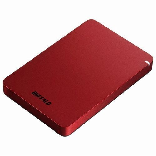 【新品】BUFFALO  バッファロー ポータブルHDD 1TB レッド HD-PGF1.0U3-RDA (2472039)