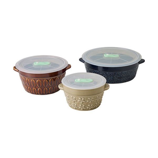 ポルク 高気密レンジパック3P S(280ml)・M(580ml)・L(660ml)&times;各1 C6104625