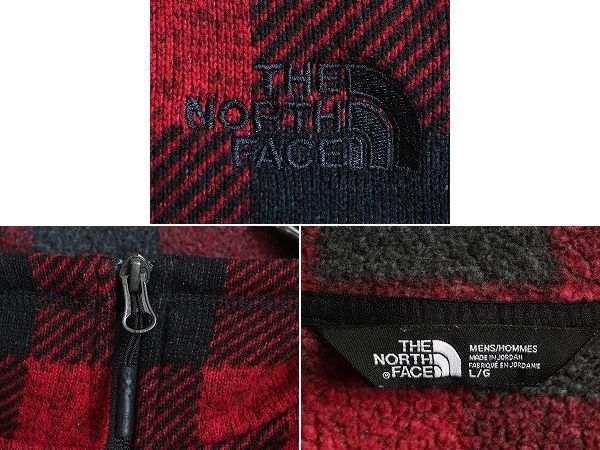 【お得なクーポン配布中!】 US企画 ノースフェイス ゴードン ライオンズ ハーフジップ フリース ジャケット メンズ L The North  Face ブロック チェック プルオーバー