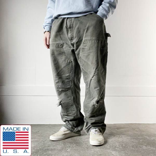 雰囲気系 USA製 carhartt B01 MOS フェード ダメージ ダック