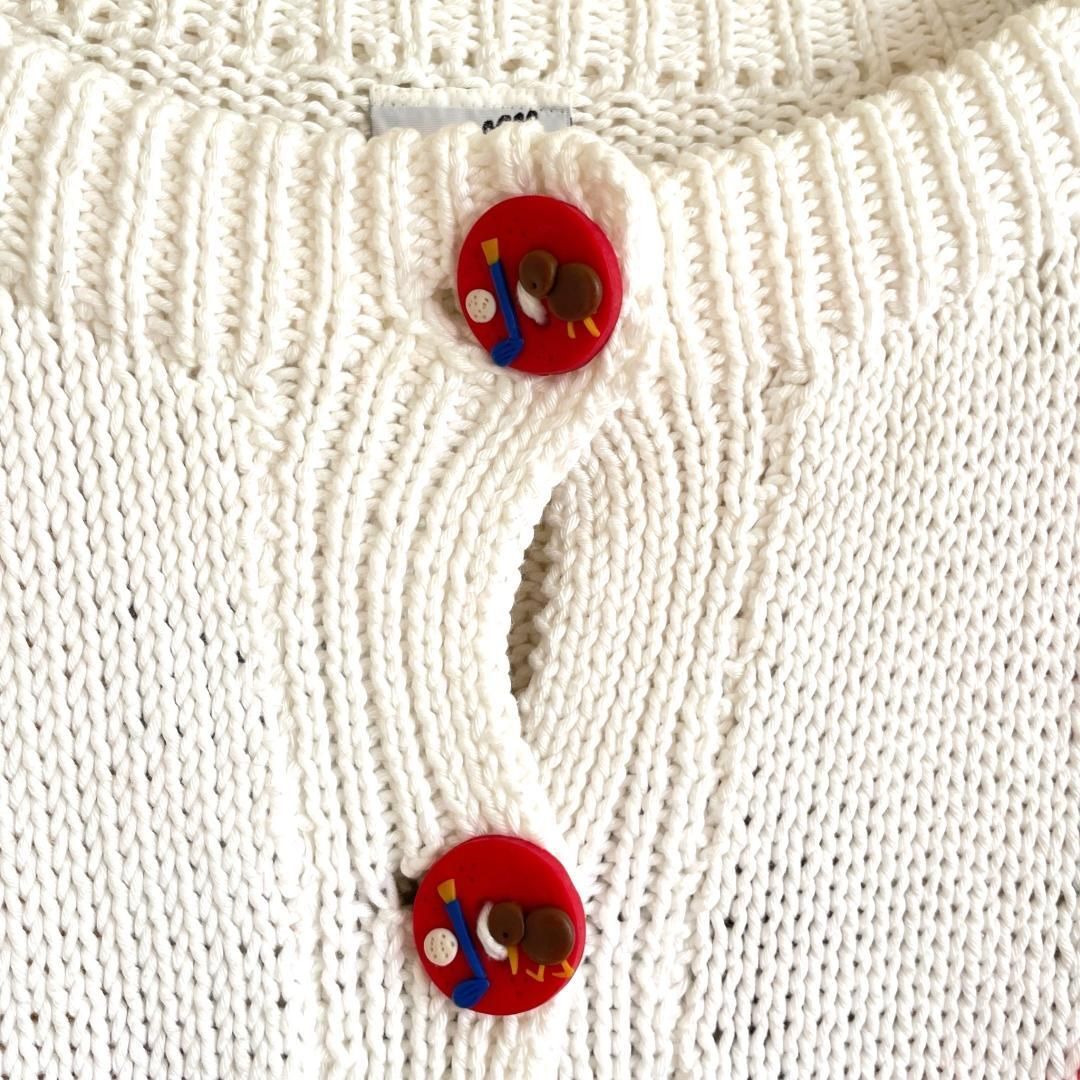 BONZO ボンゾー ニュージーランド製 ハンドメイド カーディガン